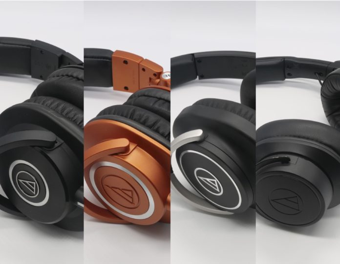 Audio Technica Comparison M40x, M50x, M60x, M70x 2