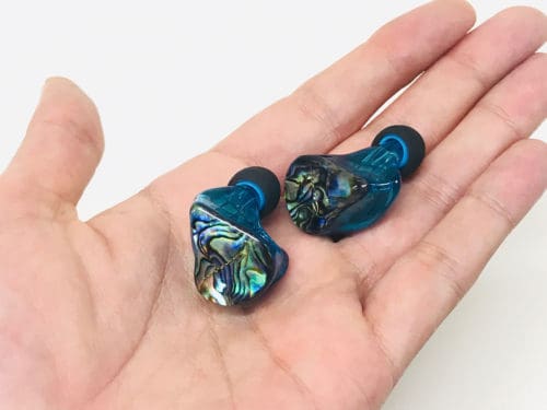 Top view of Kinera Idun IEM shells