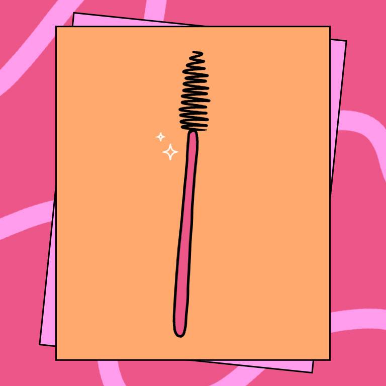 Illustration of a Mascara Wand