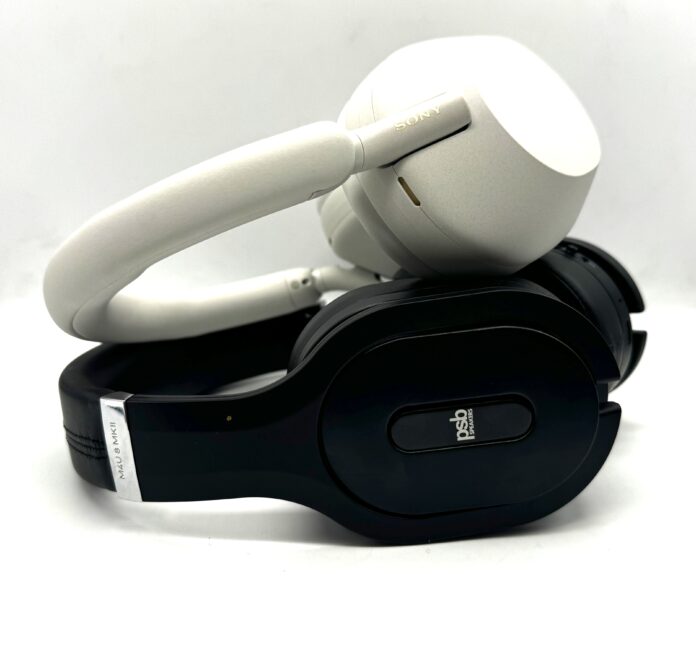 PSB M4U8 MkII and Sony WH-1000XM5 bluetooth headphones